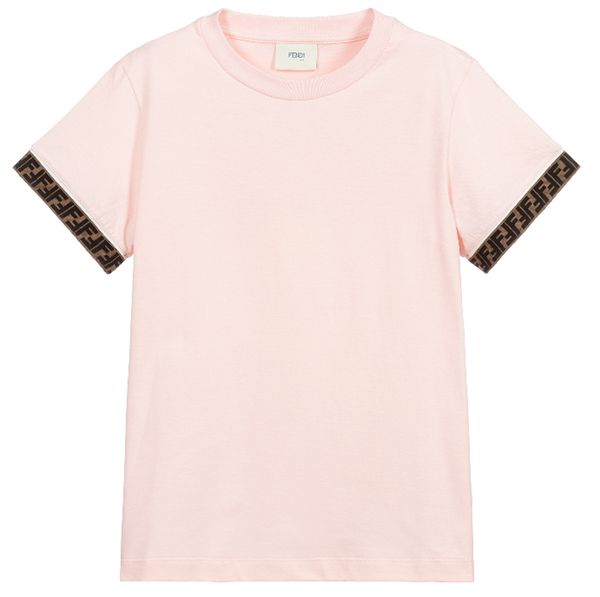 フェンディ Tシャツ コピー☆ FFトリムTシャツ/10~14歳 大人OK【関税込】
