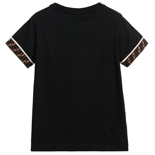 フェンディ Tシャツ コピー☆ FFトリムTシャツ/10~14歳 大人OK【関税込】