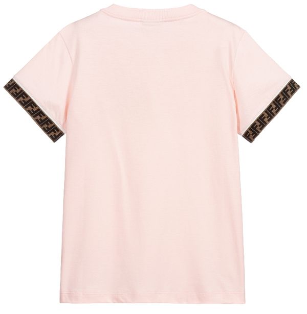フェンディ Tシャツ コピー☆ FFトリムTシャツ/10~14歳 大人OK【関税込】