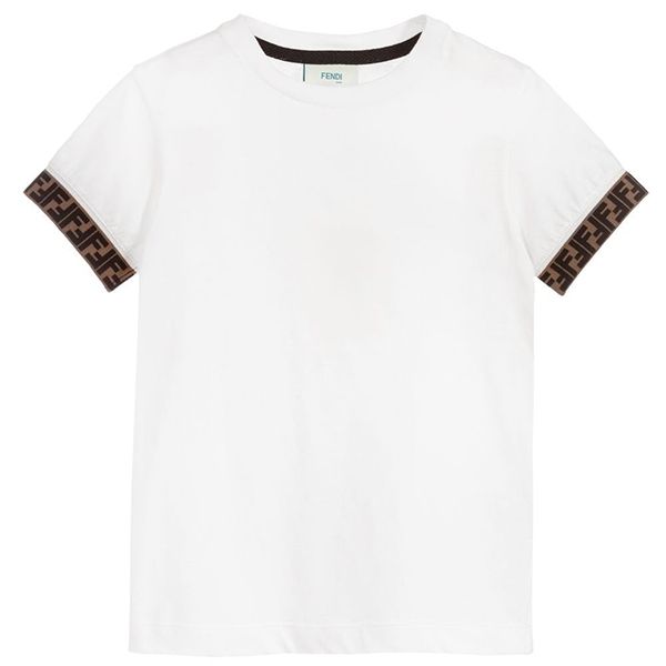 フェンディ Tシャツ コピー☆ FFトリムTシャツ/10~14歳 大人OK【関税込】