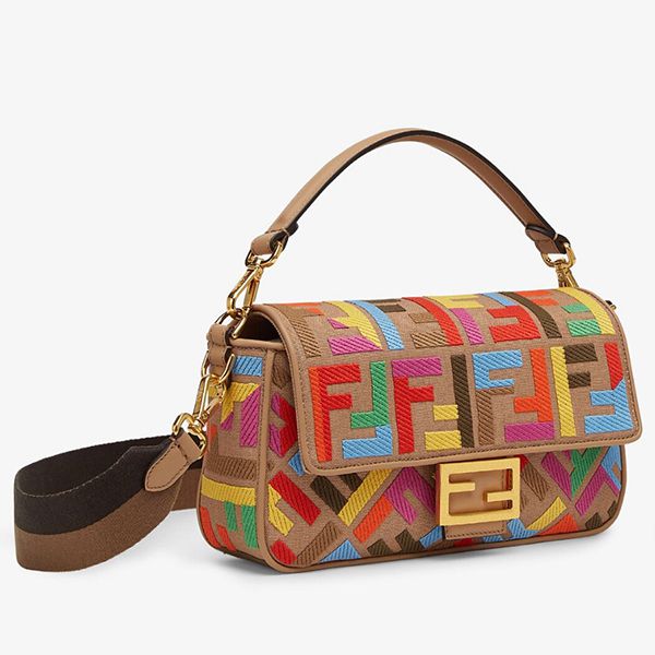 フェンディ バゲット 激安 マルチカラー FF キャンバス 21AW 8BR600AHW7F18H2