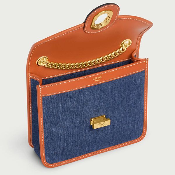 【セリーヌ バッグ 偽物】バイカラーサルキークラッチ BAG ポシェット 196942DJX.01NA