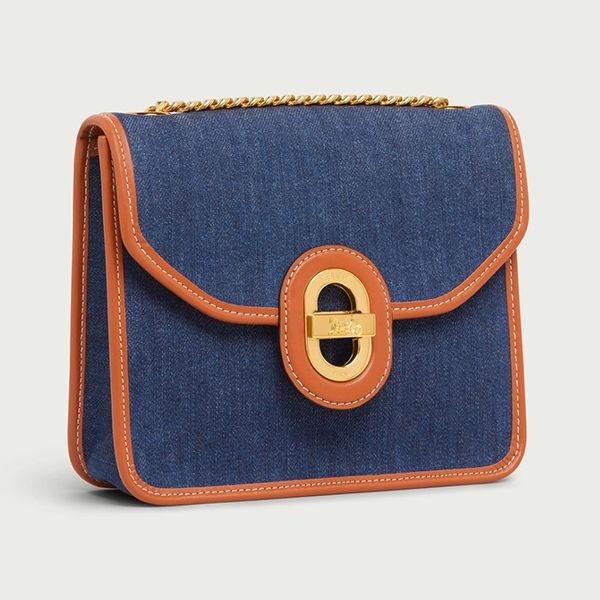 【セリーヌ バッグ 偽物】バイカラーサルキークラッチ BAG ポシェット 196942DJX.01NA