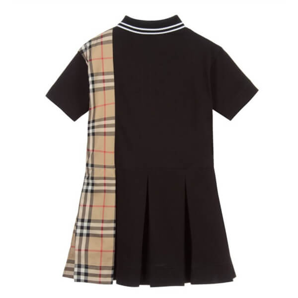 新作 BURBERRY/ コピー ブラックチェックドレス 大人もOK★送料関税込