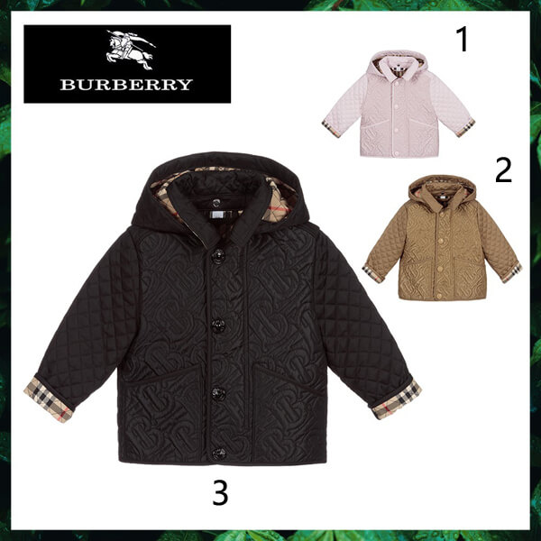 burberry バーバリー ベビー キルティング コピー フード ジャケット