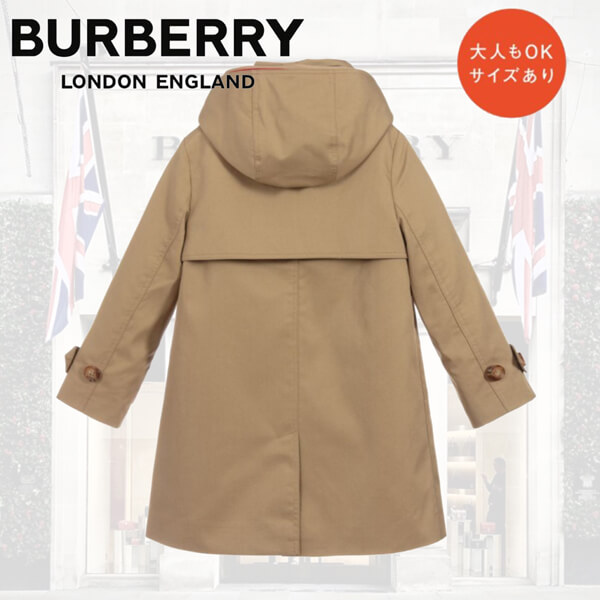 大人気 バーバリー 子ども服 コピー 大人OK BURBERRY バーバリー コットン ツイル コート