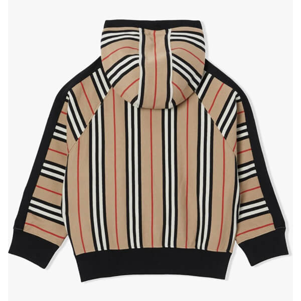 【Burberry】バーバリー キッズ パロディ ストライプ スウェット パーカー 大人もOK