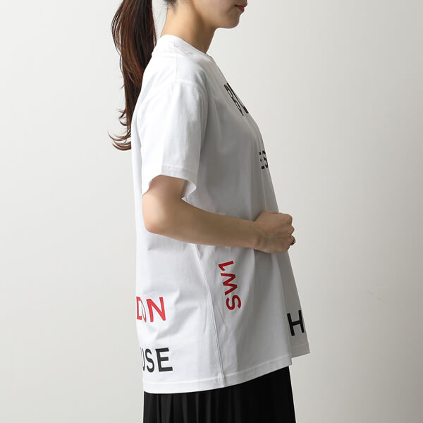 【バーバリー Tシャツ 偽物】プリントコット オーバーサイズTシャツt25