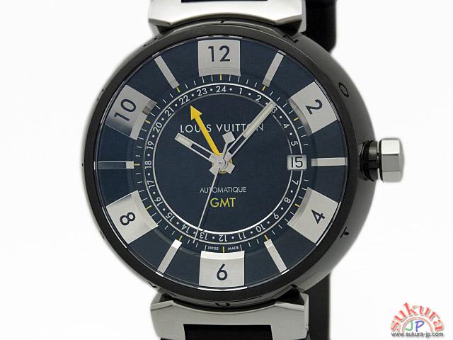 ルイヴィトン時計 タンブール インブラック ＧＭＴ Q113K0 メンズ