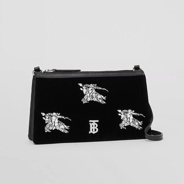 【人気商品】バーバリー こぴー クリスタル ミニ TBショルダーポーチ 80622551