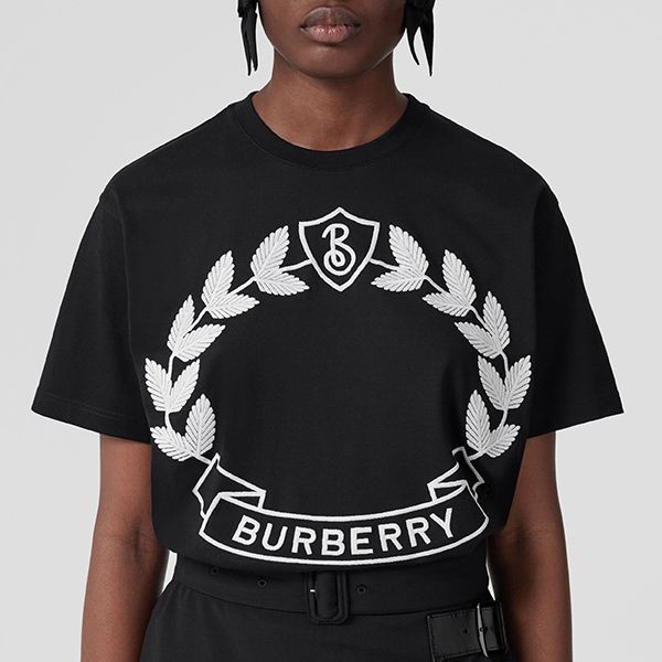 バーバリー オークリーフクレスト Tシャツ 偽物 2色 80620691