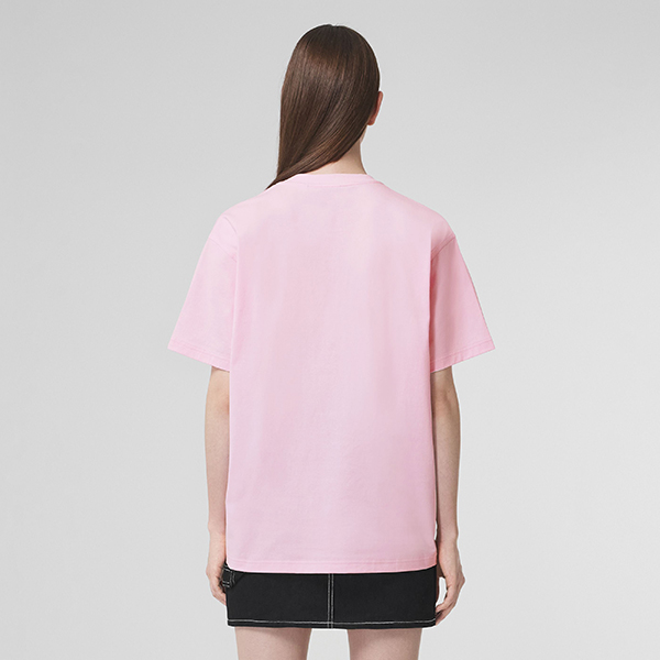 お洒落に☆バーバリー レターグラフィック 偽物 コットンTシャツ 80509501