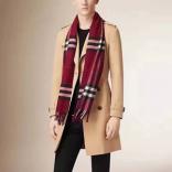 2023新作 ★Burberry バーバリー マフラーコピー★ カシミア100% マフラー レッド