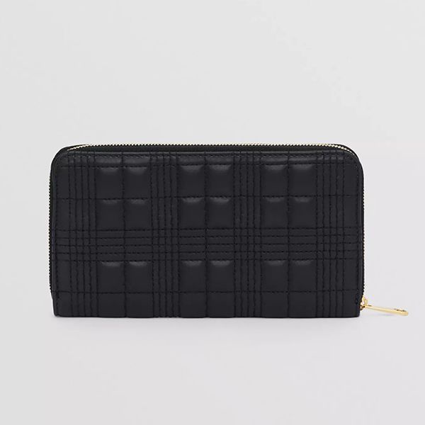 バーバリー キルティング 偽物ラウンドジップ 長財布 80492851