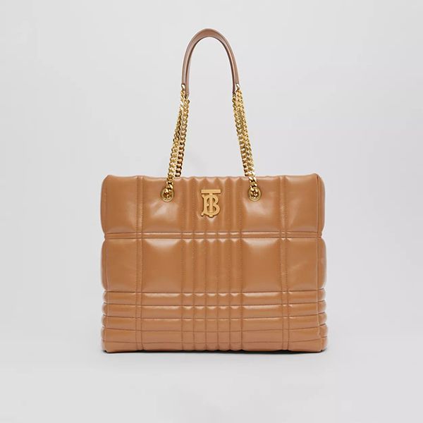 バーバリー 偽物キルティングラムスキン　ローラ　ショッパーバッグ 80490591
