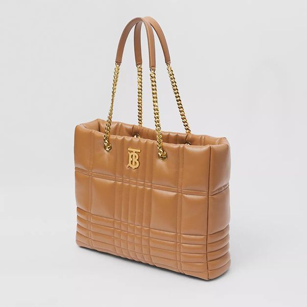 バーバリー 偽物キルティングラムスキン　ローラ　ショッパーバッグ 80490591