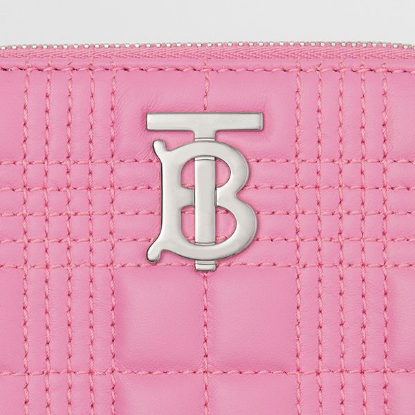 バーバリー キルティング 偽物ラムスキン ローラ ジップウォレット 80492901