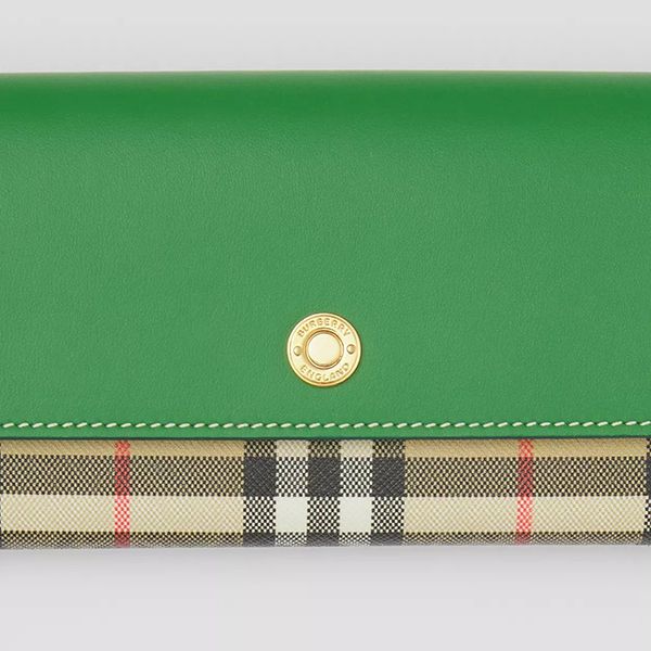 バーバリー ヴィンテージチェック 偽物 ウォレット 長財布 80492551新作!