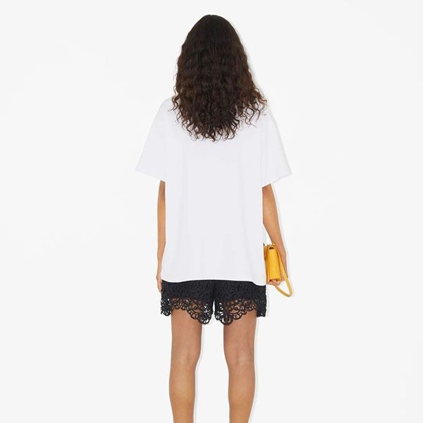 超入手困難バーバリー 偽物 オーバーサイズ コットンTシャツ 80657801