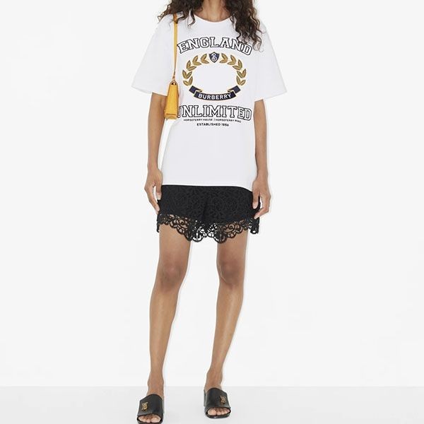 超入手困難バーバリー 偽物 オーバーサイズ コットンTシャツ 80657801