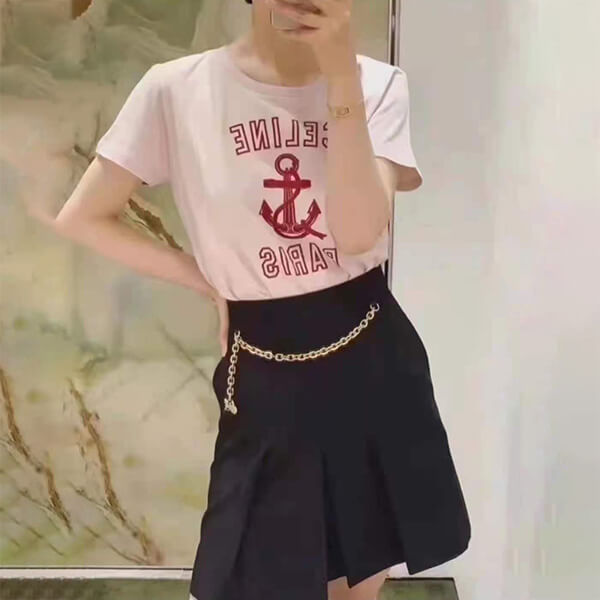 新作【セリーヌ tシャツ コピー】アンカー Tシャツ/コットン 2X585114L.01BI