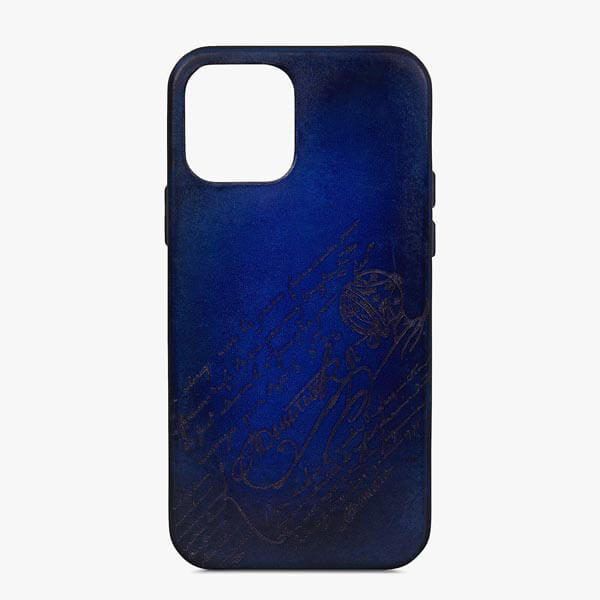 (ベルルッティ iPhone ケース コピー)ヴェネチア iPhone 12Proケース 21SS BLU VENEZIA-V2