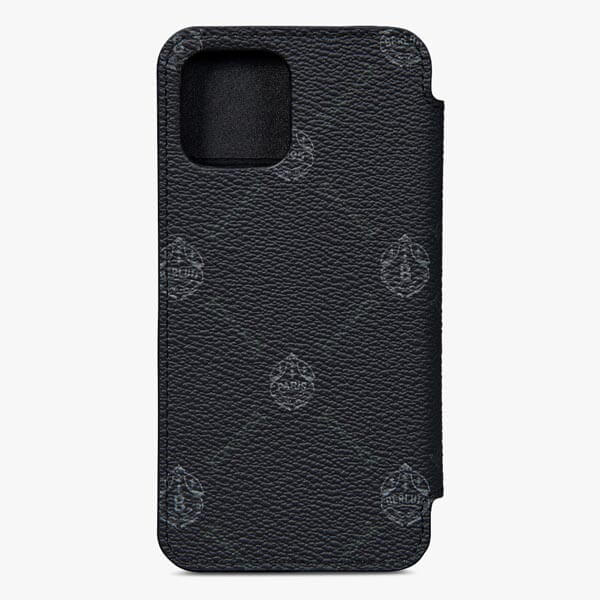 ベルルッティ 手帳型ケース コピー＊21SS キャンバス×レザー Iphone 12 Pro