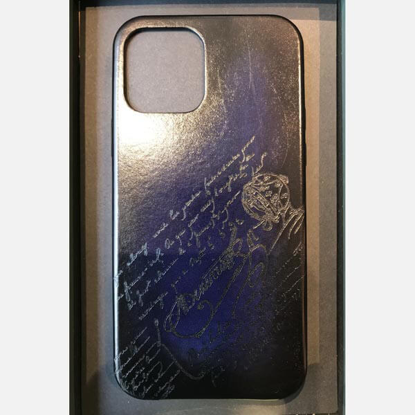 ★ベルルッティ iPhoneケース 偽物★iPhone 12 Pro Max ヴェネチアカーフレザー VENEZIA-V2