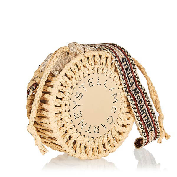 ステラ 偽物 ステラマッカートニー かごバッグ コピー★2021春夏早い者勝ち 関税込み【Stella McCartney】ロゴ サークル ショルダーバッグ