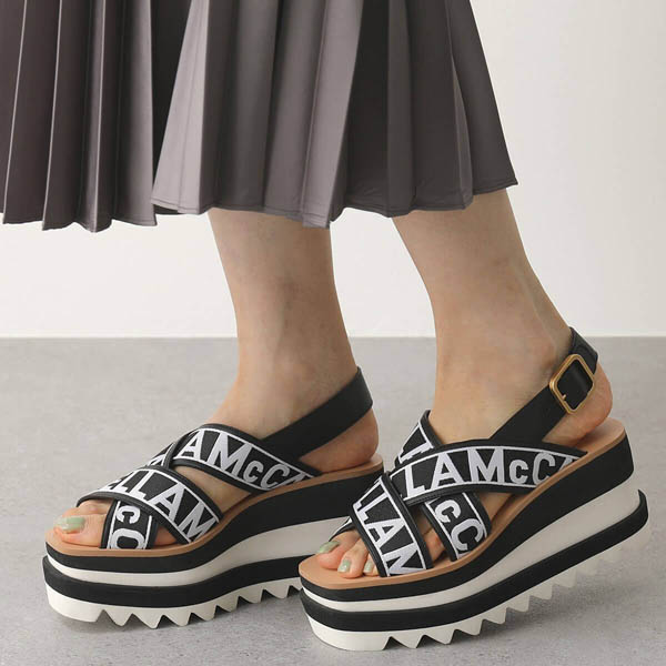 ステラマッカートニー サンダル エリス コピー STELLA McCARTNEY ストラップサンダル 800129 N0078 ELYSE 厚底 ITEM