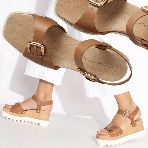 ステラマッカートニー サンダル コピー 21SS◆Stella McCartney◆Elyse プラットフォームサンダル Cuoio 800317W1DX02501