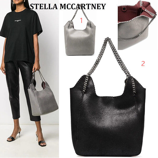 ステラ マッカートニー 偽物 バッグ Falabella フェイクレザー チェーンハンドル ラージトートバッグ
