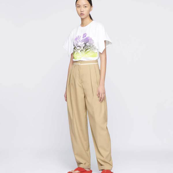 ステラマッカートニー Tシャツ コピー Sealife Print Cotton T-Shirt 602146SOW719000