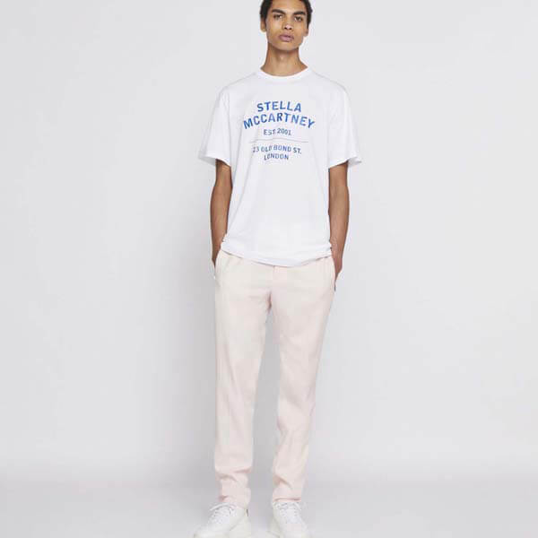 【ステラマッカートニー Tシャツ 偽物】23 OBS オーガニックコットンTシャツ 601849SMP861000