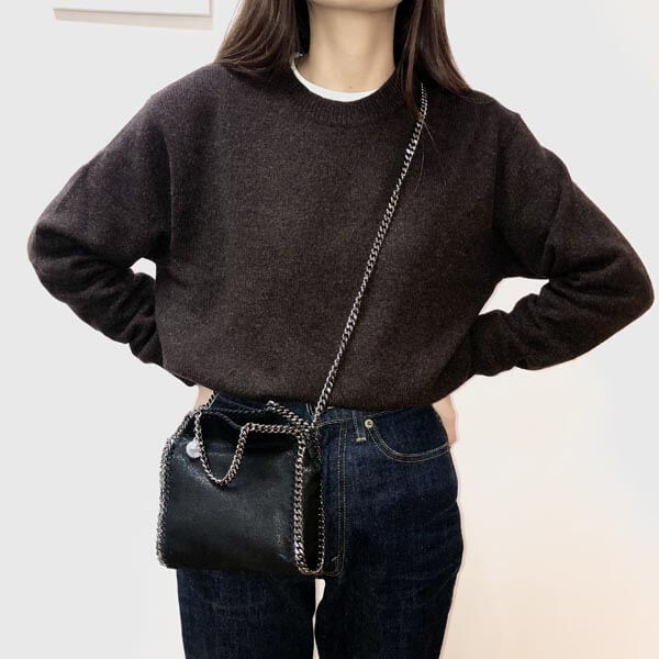 ステラマッカートニー コピー ファラベラ タイニー 偽物☆2021-22秋冬最新作☆Stella McCartney グレー☆ミニトート
