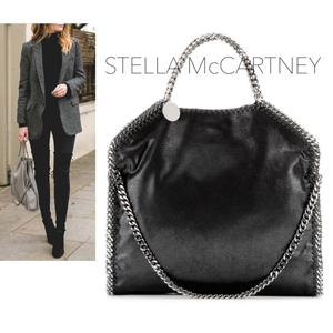 ステラマッカートニー 偽物 ファラベラ コピー Stella McCartney 3本チェーントート 黒 234387W91321000