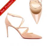 18SS 新作大人気【クリスチャン ルブタンコピー CHRISTIAN LOUBOUTIN】\'CROSSFLIKETA\' ベージュ パンプス 1180581PK1A