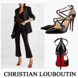 18SS 新作大人気クリスチャン ルブタンコピー CHRISTIAN LOUBOUTIN \'CROSSFLIKETA\' パンプス ヒール高10cm 1180354BK01