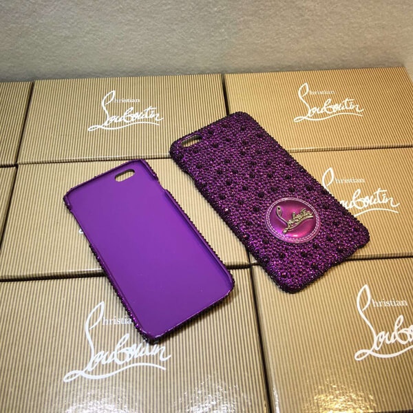 ルブタン iphone6 ケース ★キラキラ光 glitter クリスチャンルブタンスーパーコピー パープルスマホケース C0578