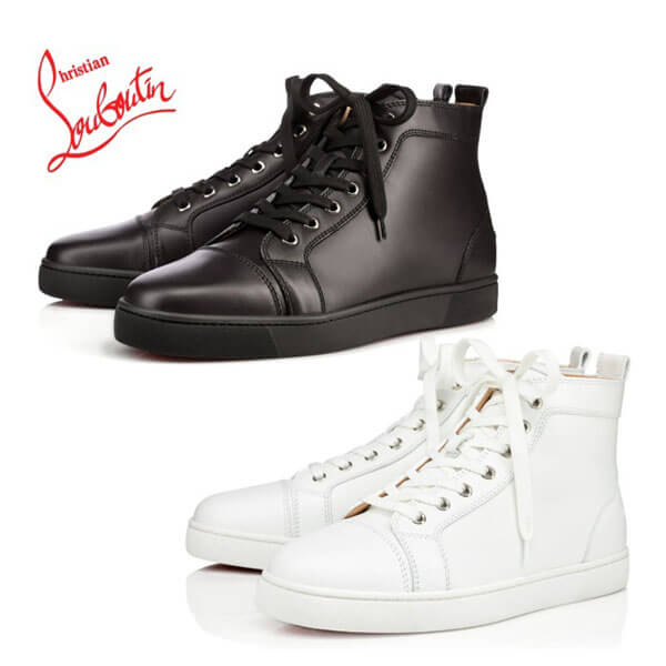 ルブタン スニーカー 偽物 人気のスニーカー!☆Christian Louboutin  Men\'s Flat 選べる2カラー ブラック ホワイト