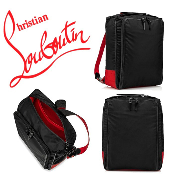◆クリスチャン ルブタン リュック コピー◆Christian louboutin Hop\'n Zip◆メンズバックパック◆ナイロン◆1205124B260