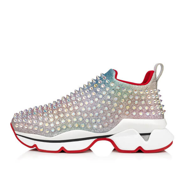 ルブタン スニーカー コピー VIPセール★Christian Louboutin Spike Sock Donna Glitter★クリスチャン ルブタン スニーカー 1200875H216