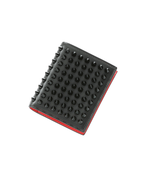 ルブタン 財布 コピー 秋冬新作カーフスキン 二つ折り財布PAROS WALLET CALF/SPIKES 1121008 CM53