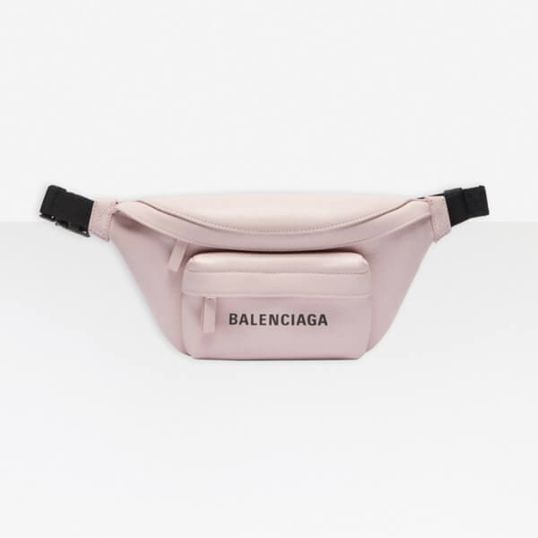 バレンシアガ ベルトバッグ コピー ★Pink Leather Everyday Belt Bag