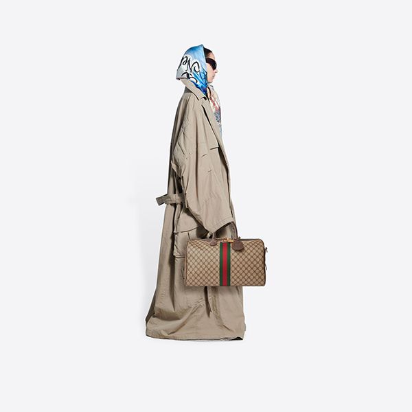 注目コラボ[バレンシアガ x グッチ 偽物]HACKER DUFFLE BAGダッフルバッグ 6801242103U0001