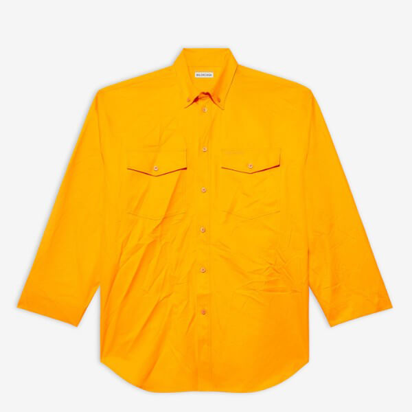バレンシアガ シャツ 偽物◆OVERSIZE ボタンダウンシャツ 658806TKP077541