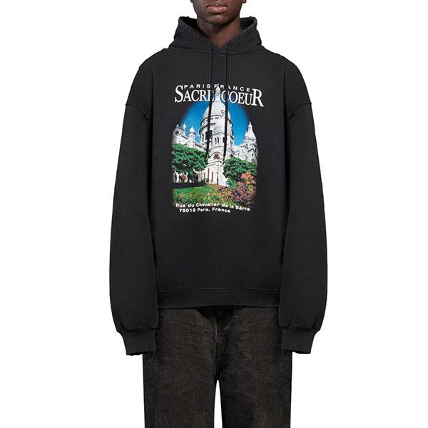 21SS バレンシアガ パーカー 偽物 SACRE COEUR ボンバーフーディー フリース 641679TJVH91000