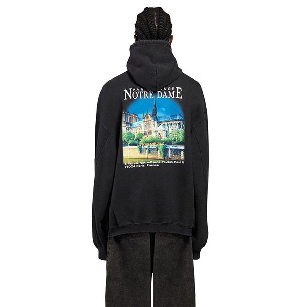 21SS バレンシアガ パーカー 偽物 SACRE COEUR ボンバーフーディー フリース 641679TJVH91000