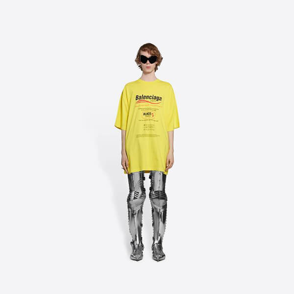 バレンシアガ tシャツ 偽物★ボクシードライクリーニングTシャツ 651795TKVF83866