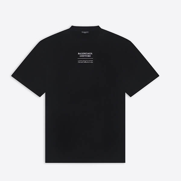 バレンシアガ Tシャツ パロディ メンズクチュールボクシーTシャツ 651795TJV901070